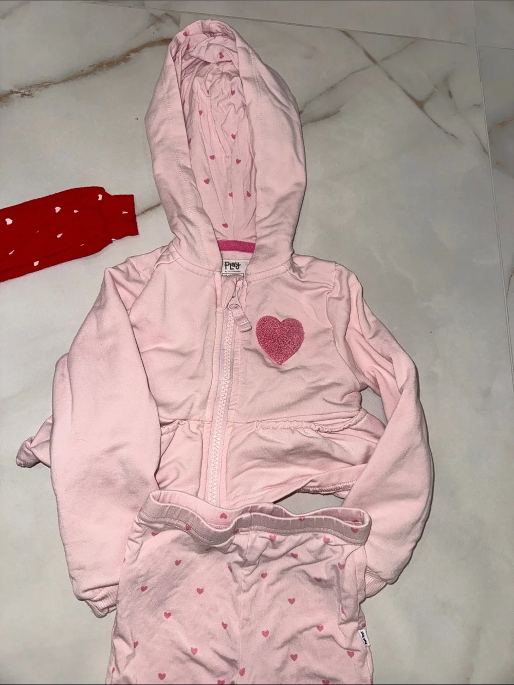 Little Sleepies Bamboo Play Heart Sets Bundle of 2 outfits 12-18 m